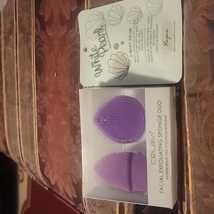 Facial 2pc sponge set and facial mask